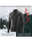 Термокофта з комірцем (лонгслів) X-Tech Maglia Race 3 Munica Lunga lupetto Nero L/XL Чорна
