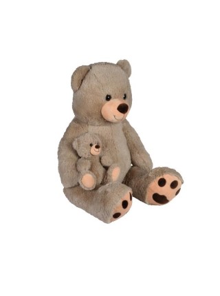 Велика м'яка іграшка Ведмежатко з малюком 100 см Nicotoy IG-OL186006