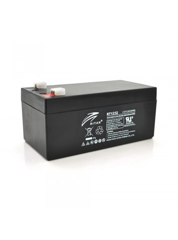 Акумуляторна батарея Ritar 12 V 3.2 AH Gray Case (RT1232/03223) AGM
