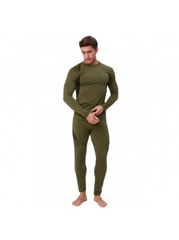 Комплект тактічної термобілизни Eagle JA-09 на флісі Green XXL (3_02558)