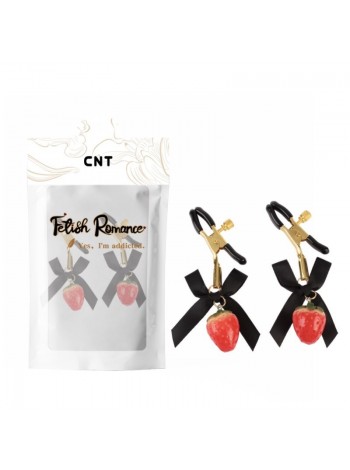 Затискачі для сосків Cnt Sweet Strawberry Nipple Clamps