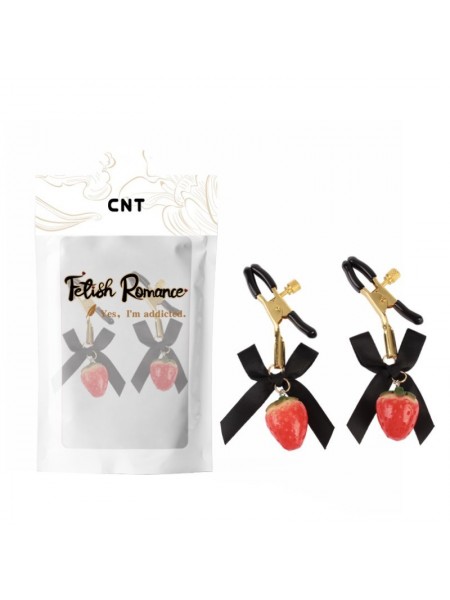 Затискачі для сосків Cnt Sweet Strawberry Nipple Clamps