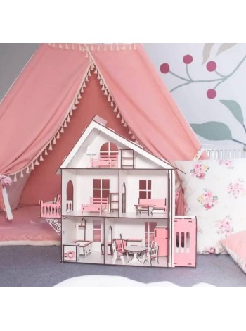 Будиночок ляльковий на 5 кімнат 46.5х37.4 см Toy Options PH218613