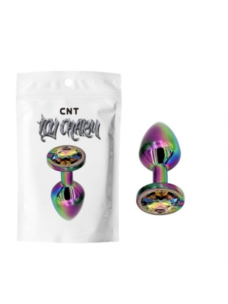 Перламутрова анальна корка Aurora Gem Plug Rainbow Cnt