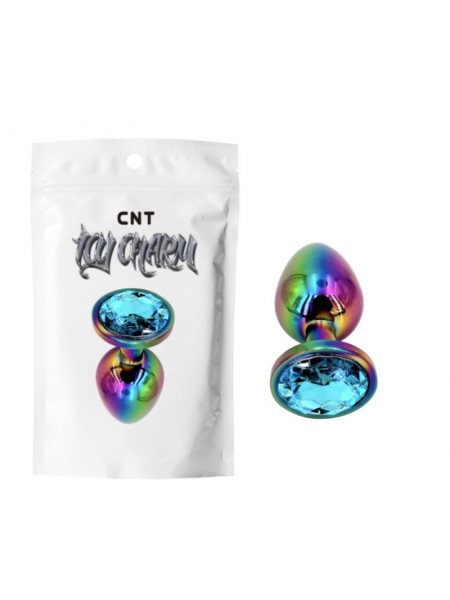 Перламутрова анальна корка Aurora Gem Plug Blue Cnt