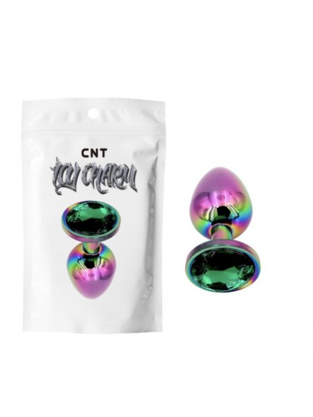 Перламутрова анальна корка Aurora Gem Plug Green Cnt