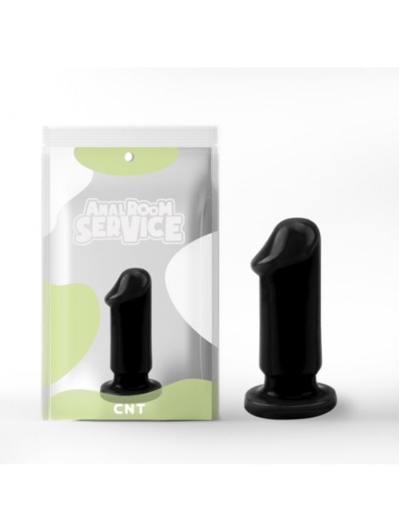Чорна анальна пробка з головкою Anal Trainer Small Cnt