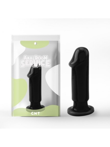 Чорна анальна пробка з головкою Anal Trainer Medium Cnt