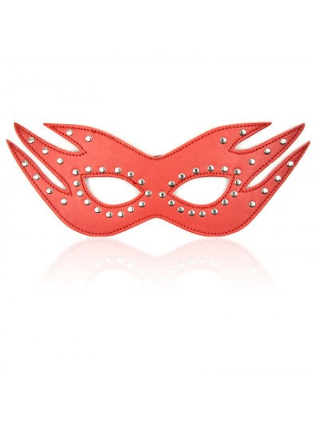 Маска на очі Leather Cat Mask Red Bdsm4u