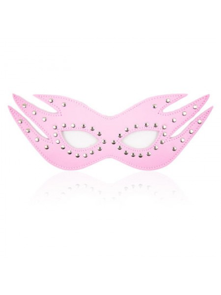 Маска на очі Leather Cat Mask Pink Bdsm4u