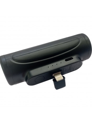 УМБ Power Bank без USB 5000 mAh повербанк з ліхтариком, для пристроїв з Lightnin Black (11235-hbr)