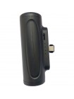 УМБ Power Bank без USB 5000 mAh повербанк з ліхтариком, для пристроїв з Lightnin Black (11235-hbr)