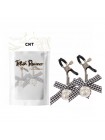 Затискачі для сосків зі сріблястими кульками Cnt Nipple Play Bell Clamps
