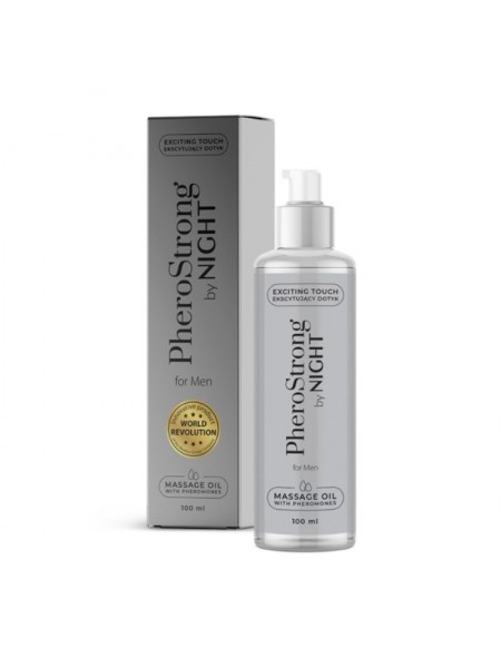 Масажна олія з феромонами PheroStrong By Night for Men Massage Oil 100 мл