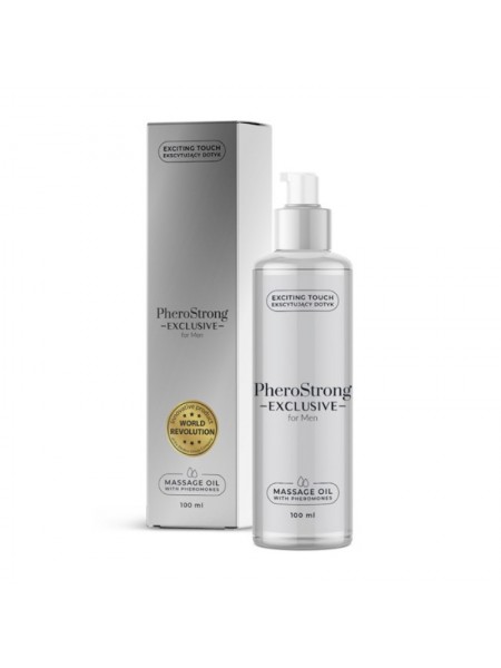 Масажна олія з феромонами PheroStrong Exclusive for Men Massage Oil 100 мл