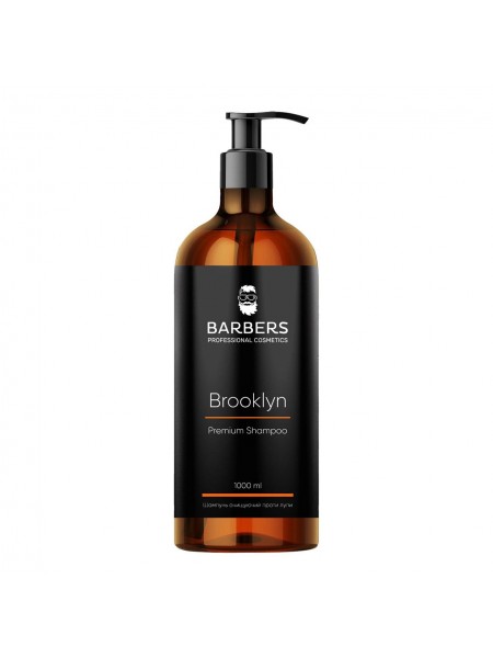 Шампунь для чоловіків проти лупи Barbers Brooklyn 1000 мл