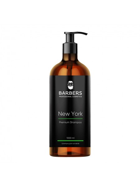 Шампунь для чоловіків тонізувальний Barbers New York 1000 мл