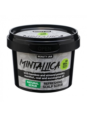 Очисний скраб-шампунь для шкіри голови Mintallica Beauty Jar 100 г
