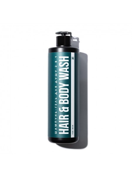 Шампунь-гель для душу 2 в 1 Hair&Вody Wash For Man Hillary 500 мл
