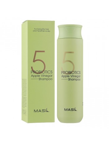 М'який безсульфатний шампунь із пробіотиками та яблучним оцтом 5 Probiotics Apple Vinegar Shampoo Masil 300 мл