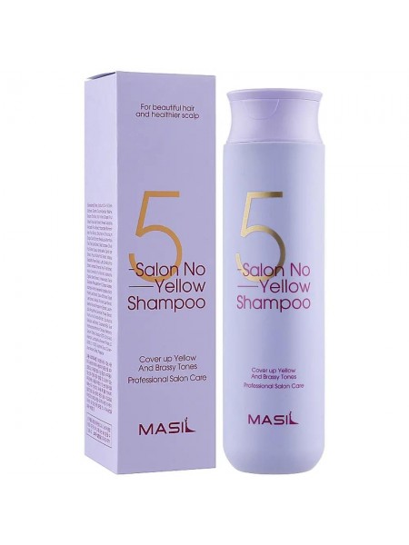Шампунь проти жовтизни 5 Salon No Yellow Shampoo Masil 300 мл