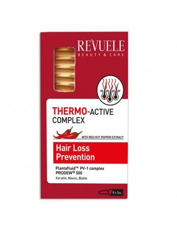 Термоактивний комплекс для волосся в ампулах Профілактика випадання волосся Revuele 8х5 мл