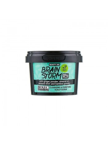 Очисний скраб-шампунь для шкіри голови Brain Storm Beauty Jar 100 мл