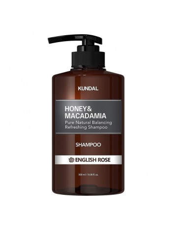 Відновлювальний шампунь із медом і олією макадамії Honey&Macadamia Nature Shampoo English Rose Kundal 500 мл