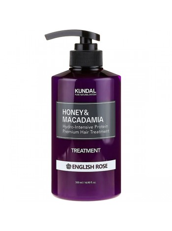 Поживний кондиціонер Honey & Macadamia Protein Hair Treatment English Rose Kundal 500 мл