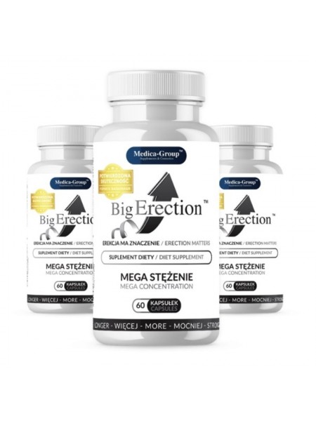 Капсули для потенції й ерекції BigErection Capsules 3x60шт Medicagroup