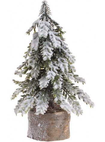 Ялинка штучна декор Snowy on a stump 12х12х21см міні BonaDi DP219381