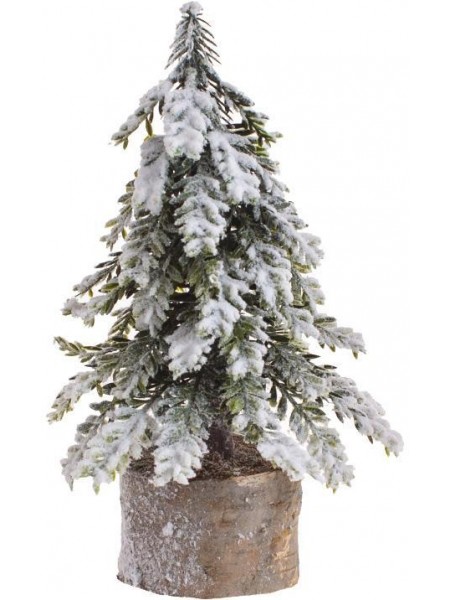 Ялинка штучна декор Snowy on a stump 12х12х21см міні BonaDi DP219381