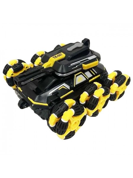 Іграшка танк-всюдихід RIAS TK-007 на радіокеруванні з парогенератором Black-Yellow (3_03909)