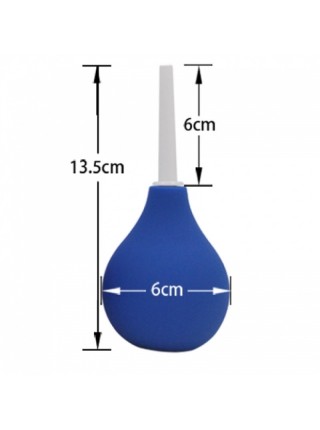 Клізма для очищення перед сном Rubber Enema Blue Bdsm4u