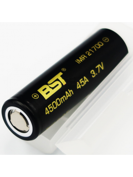 Акумулятор 21700 45A BST 3.7 V 4500 mah BST Чорний