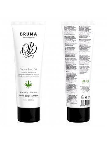 Лубрикант Sativa Sedd Oil Sliding Gel Warming Cannabis Flavor 100 мл Bruma