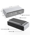 Бездротова зарядка з LED-годинником TWS Fast wireless charger&clock 10W Чорна