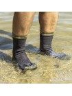 Шкарпетки водонепроникні із зеленою смужкою Dexshell Thermlite S Чорний