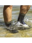 Шкарпетки водонепроникні із зеленою смужкою Dexshell Thermlite S Чорний