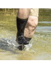 Шкарпетки водонепроникні із зеленою смужкою Dexshell Trekking S Чорний