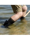 Шкарпетки водонепроникні із зеленою смужкою Dexshell Trekking S Чорний