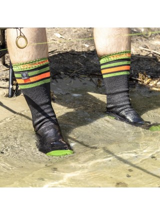 Шкарпетки водонепроникні з оранжевою смугою Dexshell Ultra Dri Sports S Чорний