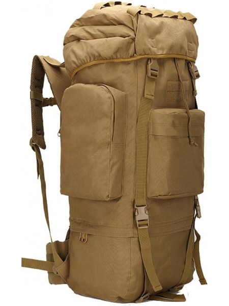 Великий тактичний армійський рюкзак з дощовиком Combat Койот (S1645407)