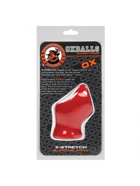 Фіксатор для пінису Oxballs Unit-X Stretch Cocksling Red