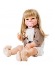 Силіконова колекційна лялька Reborn Doll Дівчинка Кір (Вінілова Лялька) Висота 55 см (723)