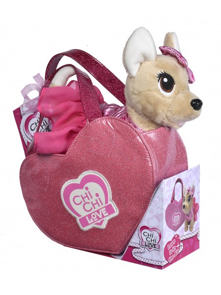 Сумковий собачка Chi Chi Love Рожеве серце OL227044
