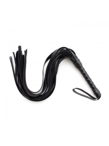 Плеть з ручкою для рольових ігор Flirt Whip Bound Leather Black Bdsm4u