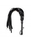 Плеть з ручкою для рольових ігор Flirt Whip Bound Leather Black Bdsm4u