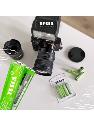 Акумулятори Tesla AAA GREEN+ RECHARGEABLE 800 mAh / HR03 / BLISTER FOIL 4 шт.