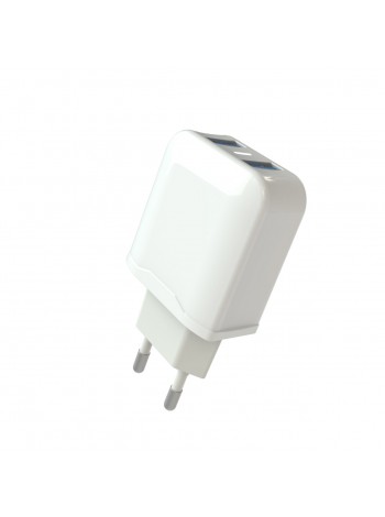 Мережевий зарядний пристрій для Aspor A829 2 USB/2.4A-білий